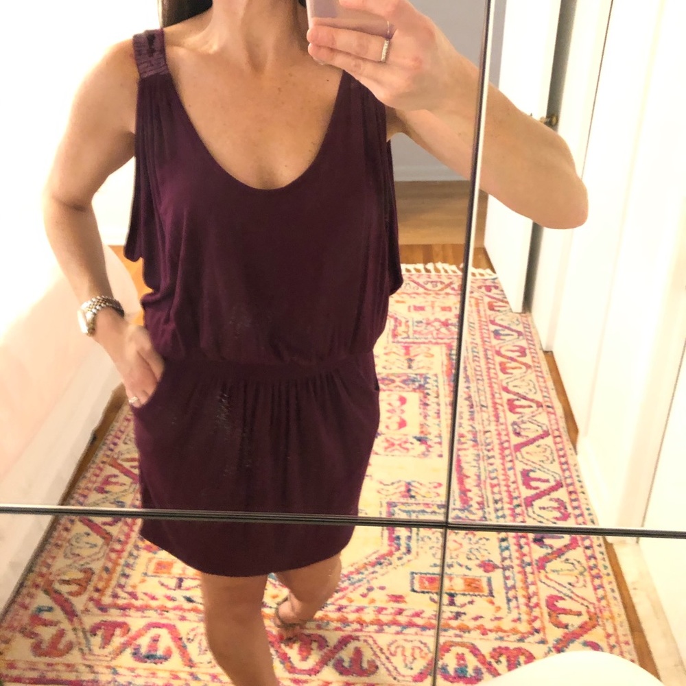 Costa Blanca Embellished Strap Knit Pocket Dress